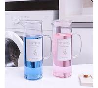 KitHero Laundry Detergent Dispenser Set with Labels and Handle for Laundry Room Organization and Storage- Easy Pour 2 Pack 50 oz Liquid Laundry Containers for Laundry Room Decor, Farmhouse Decor