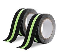 KITHIOM Anti Slip Tape - Glow In The Dark Grip Tape, High Traction Self Adhesive Fluorescent Safety Tread Warning Tape, Non Slip Tape for Steps Stair Treads Outdoor & Indoor(50mm x 5m 2 Roll)