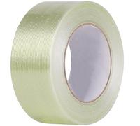 KITHIOM Crosswise Reinforced Tape - Cricket Bat Tape 1 Roll Strong 170mic Thickness Filament Strapping Tape, 75mm x 50m Heavy Duty Fiberglass Reinforced Tape for Repairing, Moving, Bundling, Sealing