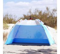 kithwjll Beach Tent Azure Blue for 2 People with Quick Release, Waterproof Camping Tent with Poles, Pegs and Guyline, Lightweight Outdoor Tent for Hiking, Trekking and Beach