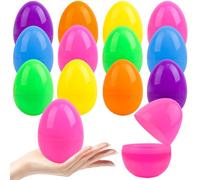 Kitimi 24PCS Small Colourful Fillable Plastic Surprise Easter Eggs, Assorted Colour Fillable Plastic Surprise Easter Eggs for Easter Egg Hunt Gifts and Springtime Goodies Favours for Girls and Boys