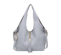 Kitise 2In1 Large Slouchy Tote Bag With Small Crossobody Handbag In Light Grey Light Grey One Size