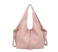 Kitise 2In1 Large Slouchy Tote Bag With Small Crossobody Handbag In Pink Pink One Size