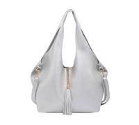 Kitise 2In1 Large Slouchy Tote Bag With Small Crossobody Handbag In Silver Silver