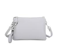 Kitise 3 Compartments Multifunctionla Crossbody Bag Wristles Handbag In Grey Grey