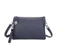 Kitise 3 Compartments Multifunctionla Crossbody Bag Wristles Handbag In Navy Navy