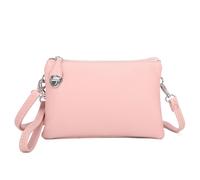 Kitise 3 Compartments Multifunctionla Crossbody Bag Wristles Handbag In Pink Pink One Size