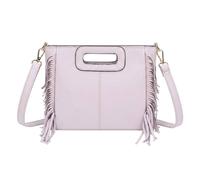 Kitise Bohemian Side Tassel Cutout Handle Shoulder Tote Bag In Purple Purple
