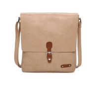 Kitise Boho Style Buckle Detail Rommy Crossbody Bag In Beige Beige