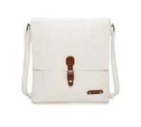 Kitise Boho Style Buckle Detail Rommy Crossbody Bag In White White
