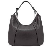 Kitise Braided Handle Spacious Hobo Shoulder Tote Bag In Grey Grey