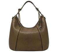 Kitise Braided Handle Spacious Hobo Shoulder Tote Bag In Taupe Taupe