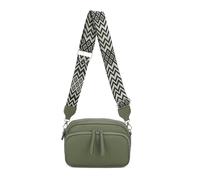 Kitise Camera Crossbody Bag Wide Chevron Strap Shoulder Purse - GREEN
