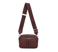 Kitise Camera Crossbody Bag Wide Chevron Strap Shoulder Purse - Wine
