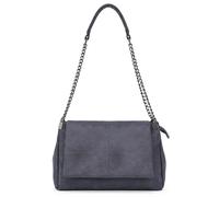 Kitise Chain Handle Multi Compartments Roomy Shoulder Bag Flap Tote In Blue Blue