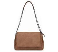 Kitise Chain Handle Multi Compartments Roomy Shoulder Bag Flap Tote In Light Brown Light Brown