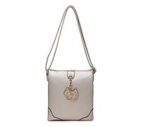 Kitise Chic Puppy Charm Crossbody Messenger Bag Slim Strap - GOLD