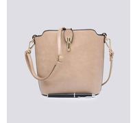 Kitise Classic Small Push Bucklet Crossbody Bag Messenger Bag In Camel Camel