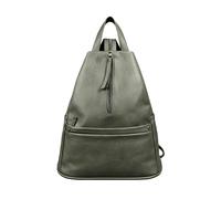 Kitise Convertible Multi Pockets Backpack Crossbody Sling Bag In Green Green One Size