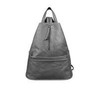 Kitise Convertible Multi Pockets Backpack Crossbody Sling Bag In Grey Grey One Size