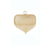 Kitise Crystal Rhinestones Evening Clutch Glitter Handbag With Chain In Gold Gold