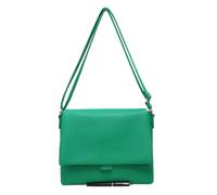 Kitise Doube Compartments Flap Design Pu Leather Crossbody Shoulder Bag In Green Green