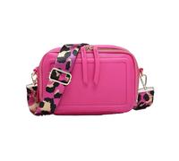 Kitise Double Ribbon Zip Compartments Small Crossbody Bag With Canvas Strap In Plum Plum One Size