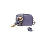 Kitise Double Strap Tassel Charm Canvas Strap Camera Crossbody Bag In Blue Blue