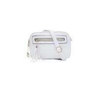 Kitise Dual Zipper Tassel Charm Crossbody Camera Bag In White White