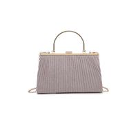 Kitise Elegant Pleated Clutch Evening Bag With Handle In Pink Pink