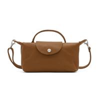 Kitise Fashion Italian Leather Mini Top Handle Crossbody Bag - BROWN
