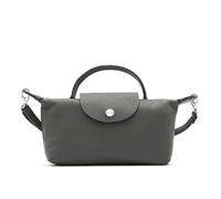 Kitise Fashion Italian Leather Mini Top Handle Crossbody Bag - DARK GREY