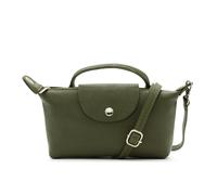 Kitise Fashion Italian Leather Mini Top Handle Crossbody Bag - Light Blue