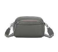Kitise Front Pocket Crossbody Bag With Detachable Purse In Grey Grey One Size