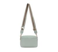 Kitise Front Pocket Double Compartments Camera Crossbody Bag With Canvas Strap In Light Grey Light Grey One Size