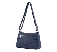 Kitise Front Zip Multi-Compartments Crossbody Shoulder Bag In Dark Blue Dark Blue