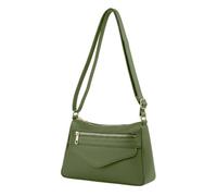Kitise Front Zip Multi-Compartments Crossbody Shoulder Bag In Green Green