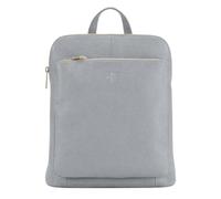 Kitise Genuine Italian Leather Convertible Backpack Shoulder Handbag In Light Grey Light Grey