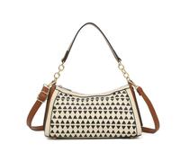 Kitise Geometric Textured Small Crossbody Hobo Shoulder Bag In Beige Beige