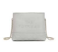 Kitise Half Quilted Synthetic Leather Chain Strap Shoulder Bag In Grey Grey
