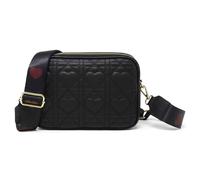 Kitise Heart Shape Quilted Crossbody Camera Bag With Large Strap In Black Black