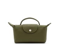 Kitise Italian Genuine Leather Mini Top Handle Crossbody Bag With Detachable Strap In Dark Green Dark Green One Size