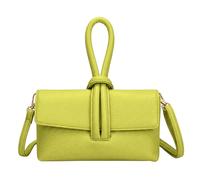 Kitise Knotted Loop Top Handle Mini Crossbody Clutch Handbag In Green Green