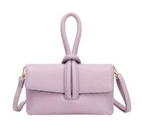 Kitise Knotted Loop Top Handle Mini Crossbody Clutch Handbag In Purple Purple