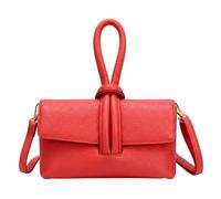 Kitise Knotted Loop Top Handle Mini Crossbody Clutch Handbag In Red Red