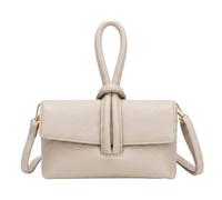 Kitise Knotted Loop Top Handle Mini Crossbody Clutch Handbag In Stone Stone