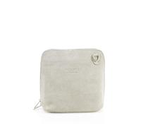 Kitise Ladies Genuine Italian Suede Leather Small Zip Around Shoulder Handbag Crossbody Bag For Women-BEIGE
