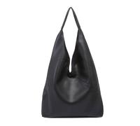 Kitise Large 2In1 Hobo Slouch Tote Pu Leather Handbag With Roomy Purse In Black Black