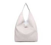 Kitise Large 2In1 Hobo Slouch Tote Pu Leather Handbag With Roomy Purse In Cream Cream