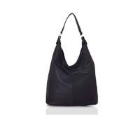 Kitise Large V Silhouette Slouch Pu Leather Tote Bag In Black Black One Size